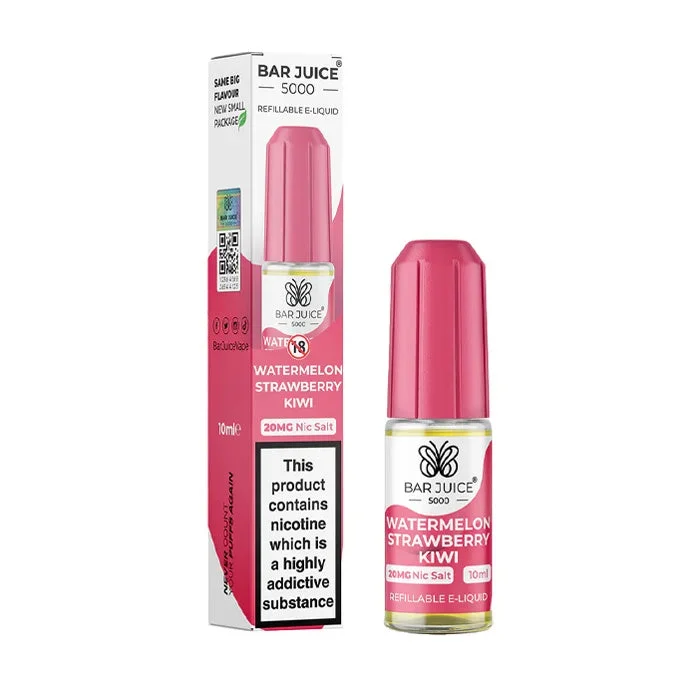 Watermelon Strawberry Kiwi Nicotine Salt by Bar Juice 5000
