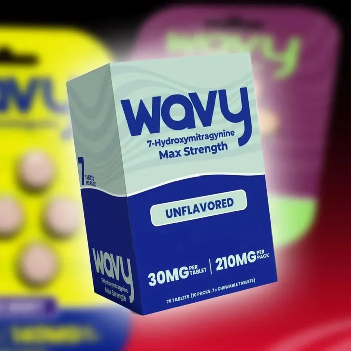 Wavy Kratom Max Strength Tablet Unflavored – 30mg/Tablet (35 Tablets)