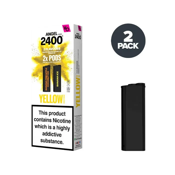 Yellow Edition Angel 2400 Pre-filled Pods by Vapes Bars