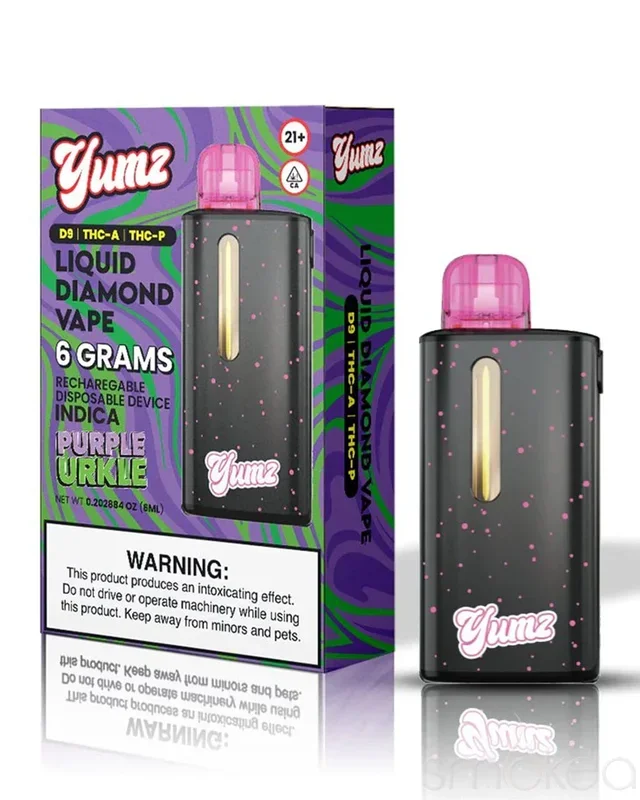 Yumz 6g THCA Blend Disposable Vape – Purple Urkle